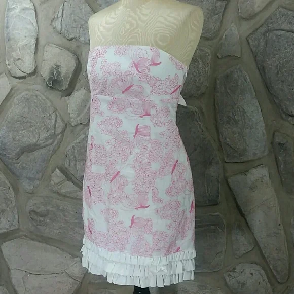 🦋💕Gorg Lily Pulitzer Pink & Butterfly Glinda vibes Dress - Picture 1 of 4